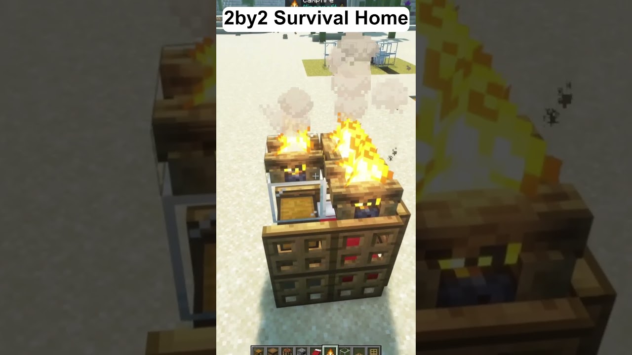 Tiny Home, Huge Game-Changer! Build the Coolest 2x2 Minecraft Survival Home! 