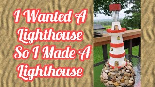 Dollarama Lighthouse DIY