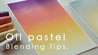 오일파스텔 블렌딩 팁 | 밀림없이 자연스러운 블렌딩하는법 | Oil pastel blending tips