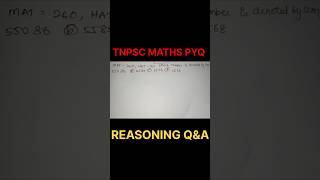 If MAT=260,HAT=160 which number is denoted by SUN #tnpscgroup4 #tnpscmathspyq #reasoning #aptitude