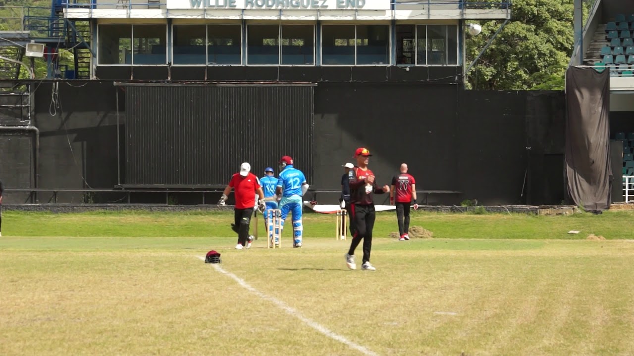 Sudesh Dhaniram and Krish Harricharran batting Queens Park Oval YouTube