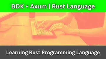 BDK + Axum Project #1  Rust Language