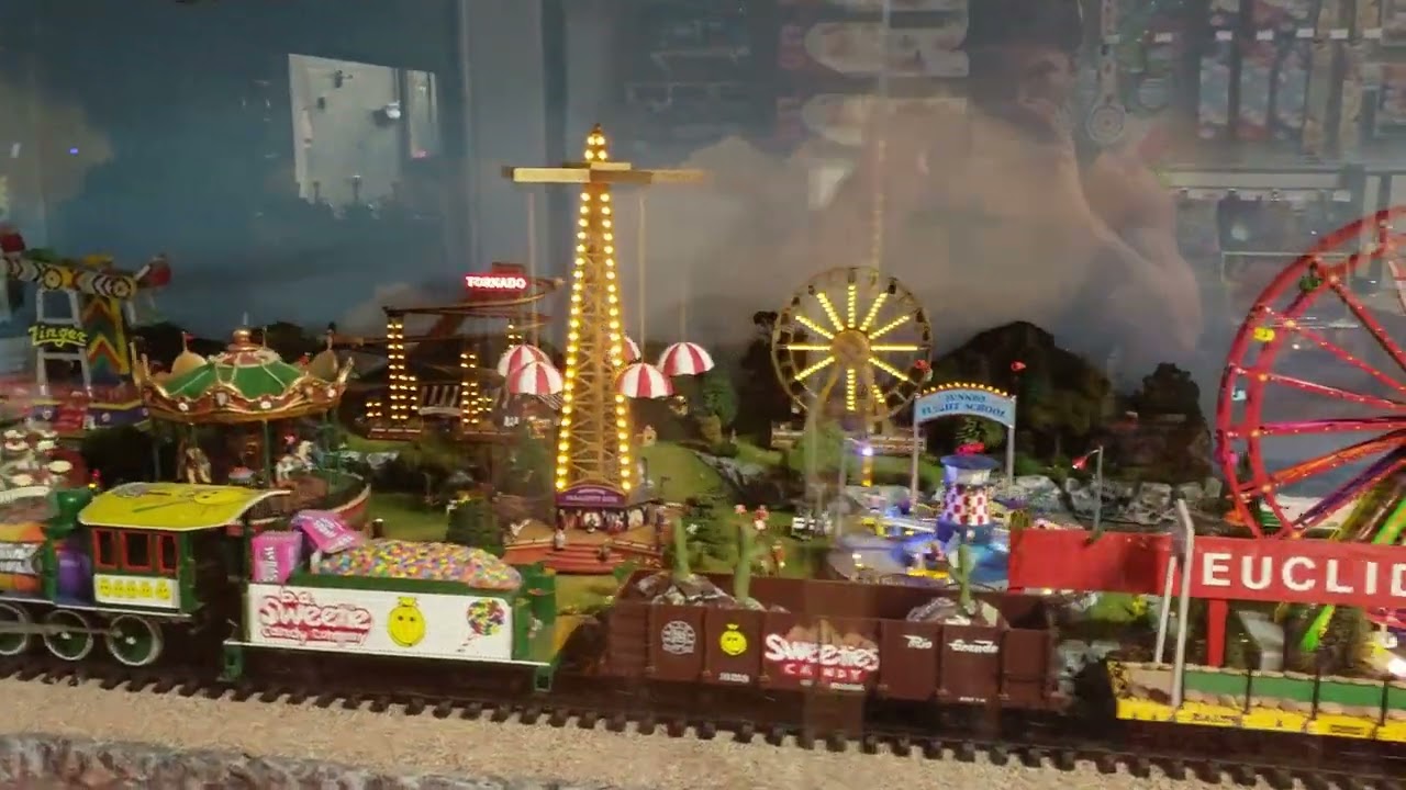 Miniature custom build large display with animations