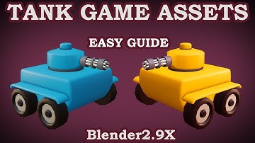 low poly tank game assets modeliing in blendre 2.92