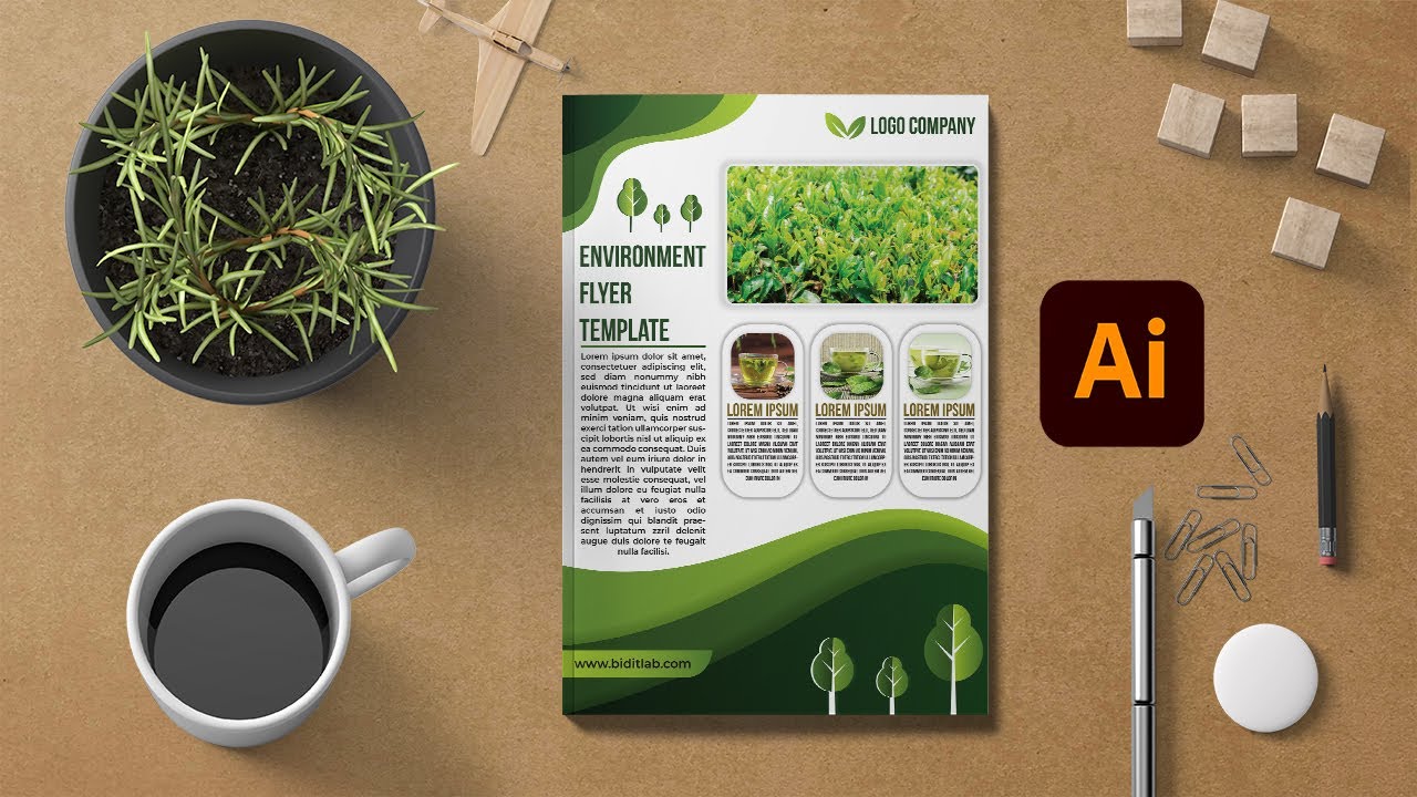 Professional Flyer Design - Adobe Illustrator | Flyer Template | 