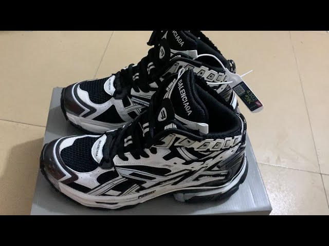 Balenciaga Runner High Top White Black