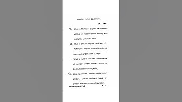 B.Sc(CS) 1st year 1st sem Computer Fundamental ques paper 2021 #shorts #ccsuniversity #meerutclgmrt