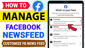 How to Manage your Facebook News Feed | how to customize facebook news feed settings control FB 2024