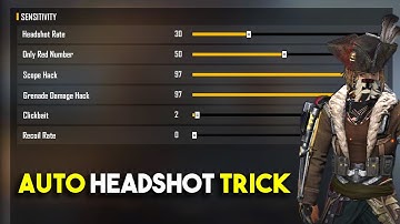 Free Fire Auto Headshot Trick 2021 Mobile and PC Sensitivity Total Gaming | Garena Free Fire