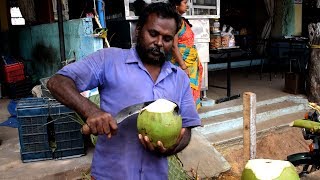 Amazing Coconut Cutting Skills in India | Indian Street Food | Food Tech