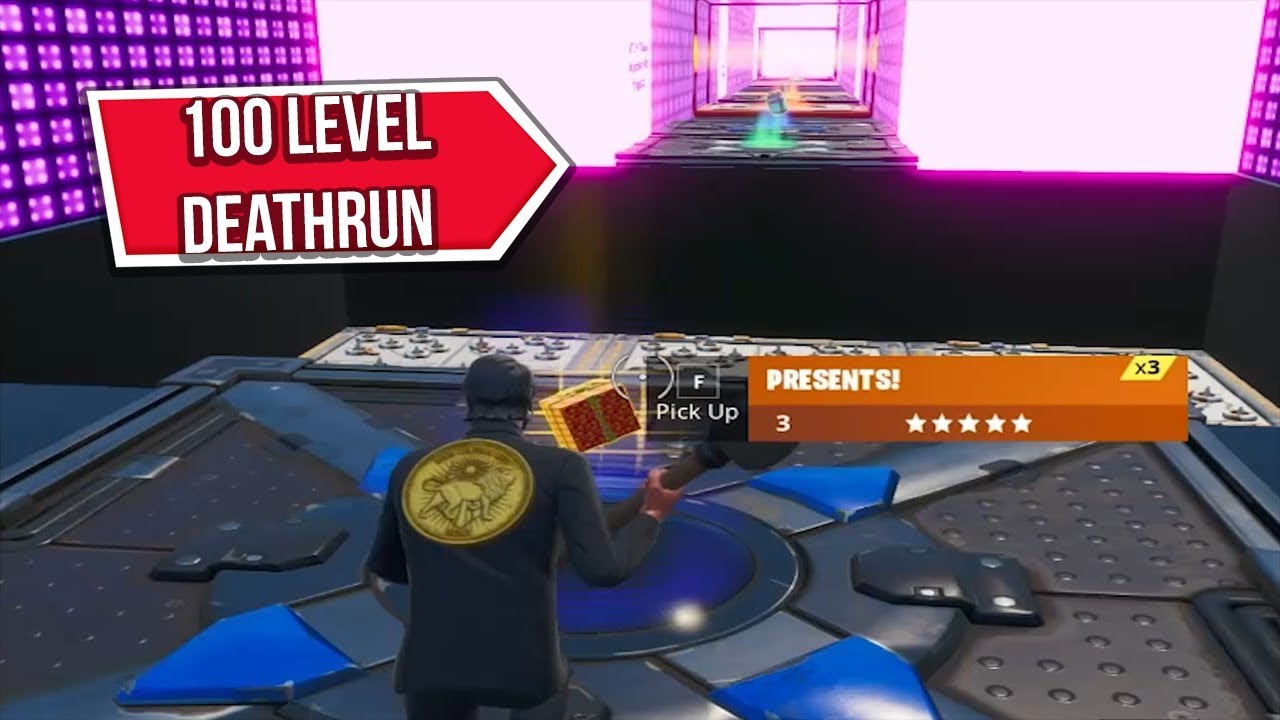100 Level Default Deathrun For BOTS! | Fortnite Creative - YouTube