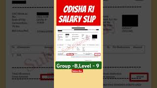 Ri Salary Slip Odisha