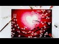 Love birds valentine's day painting || Step by Step Painting using Acrylic Colours