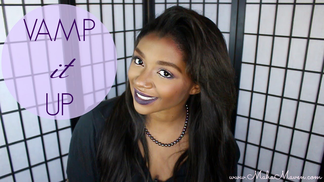 Bold Vampy Makeup Tutorial ♡ "Vamp It Up" Lipstick - YouTube