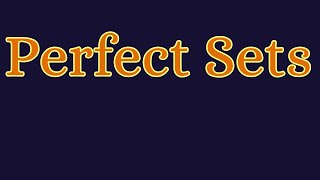 Real Analysis | Perfect Sets