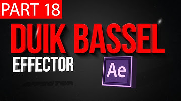 Duik Bassel Tutorial Part 18 of 30 Effector|After Effects,Motion Graphics,2D Animation,Rigging
