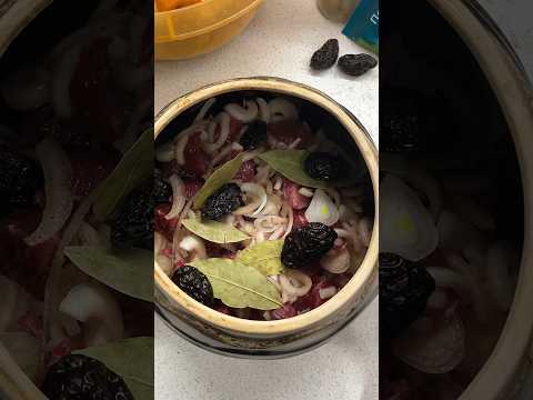 Горшочек с мясом и картошкой!Самый быстрый рецепт👍🏻 #горшочки #мясо #готовимдома