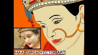 Create || Maa durga || vector art || photo editing tutorials with infinity design app screenshot 5
