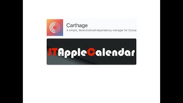 Using Carthage to install the Swift JTAppleCalendar Library