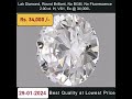 Lab-Grown Diamond, Round cut, 2.00 ct, H Color, VS1 Clarity, No BGM , @34,000 /-  +91-7701894123