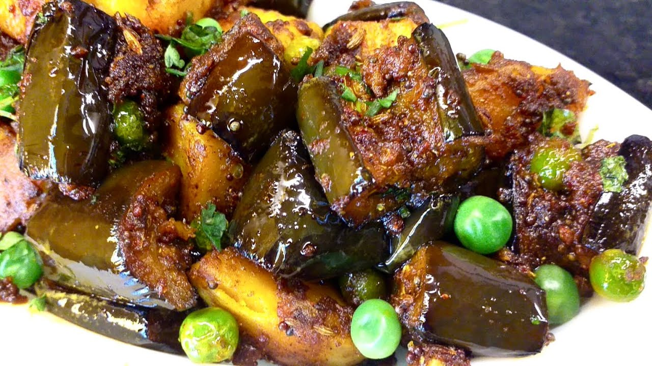 Masala Baingan Aloo Dhaba Style/ No Onion No Garlic/ Potato Eggplant