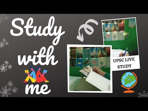 🔴LIVE STUDY WITH ME | INDIA REAL TIME | UPSC CSE | FIRE ASMR