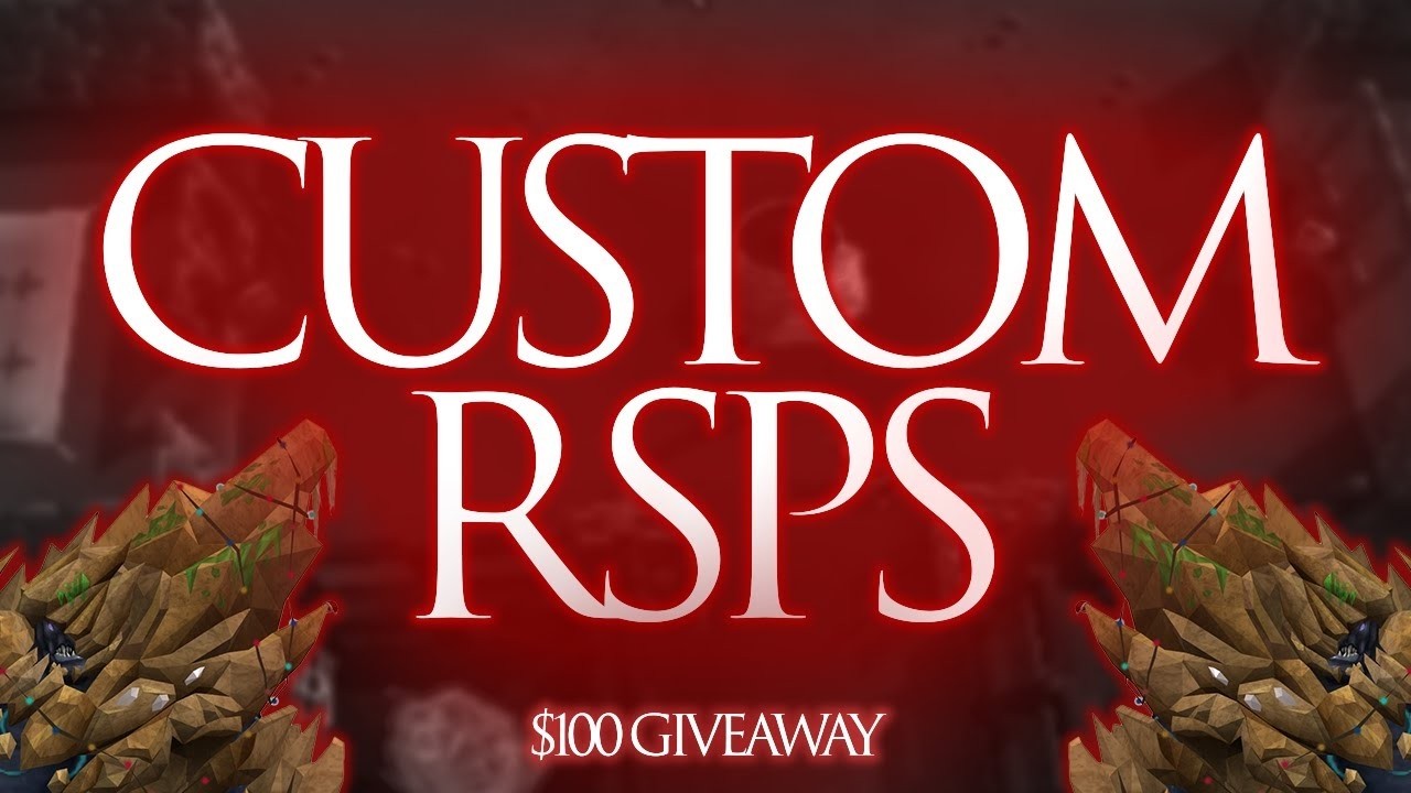SNOWRSPS HAS TONS OF CUSTOM ITEMS | $100 Giveaway | CUSTOM RSPS 🎁
