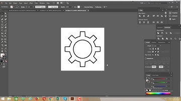 How To Draw A Settings Icon In Adobe Illustrator