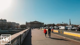 PARIS WALK - A SHORT WALK in PARIS - 4K (Place de la Concorde to Pont de la Concorde)