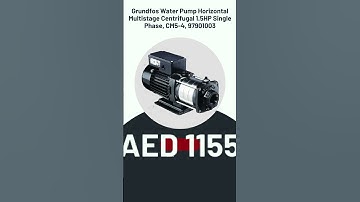 Grundfos Water Pump Horizontal Multistage Centrifugal 1.5HP Single Phase, CM5-4, 97901003