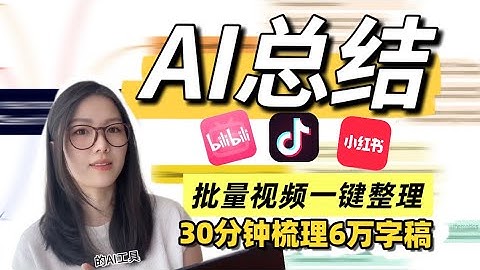 AI快速总结大批量视频知识攻略方法｜30分钟整理完六万字逐字稿｜原创方法分享