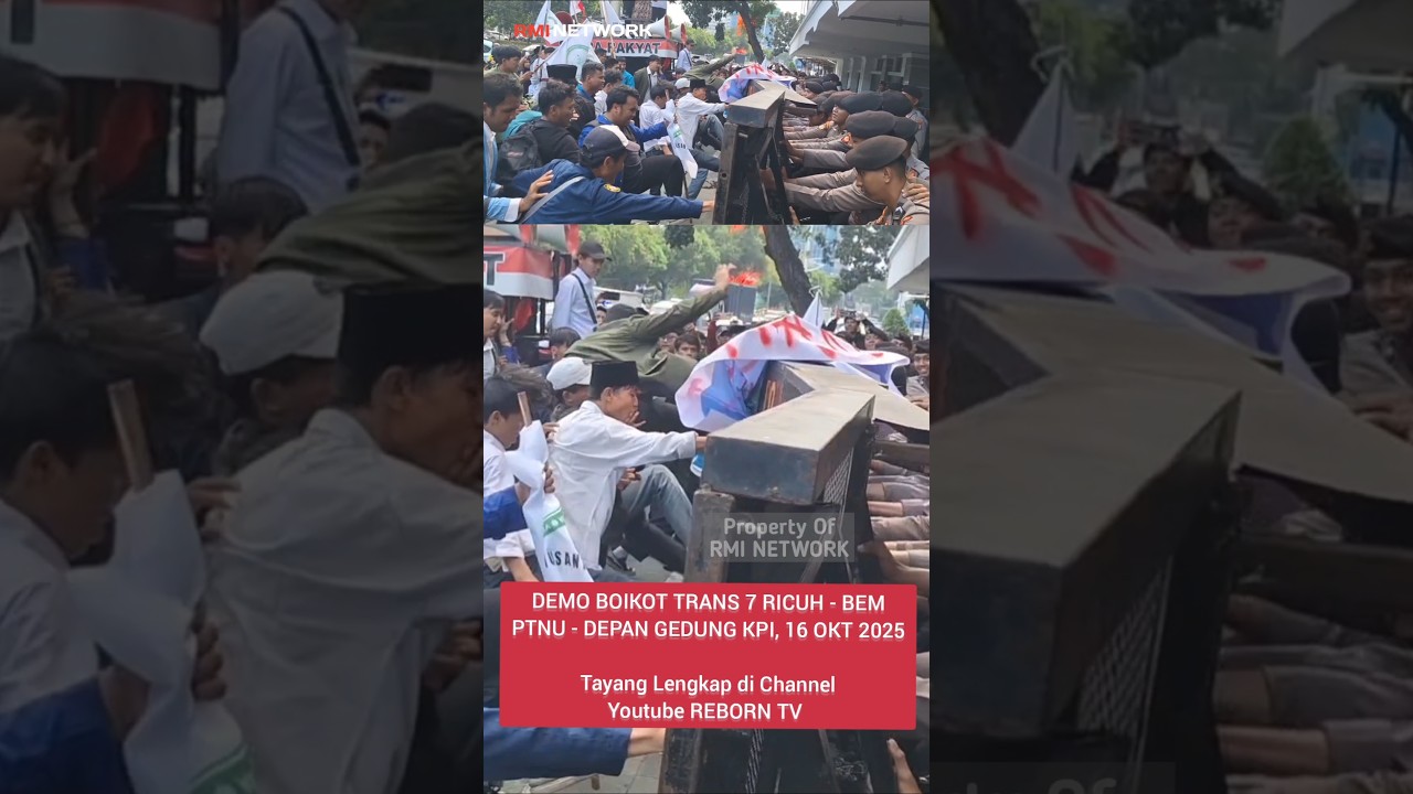 Demo Boikot Trans 7 Ricuh