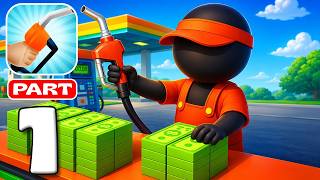 Gas Station Idle Tycoon 🚗⛽ Build the Ultimate Fuel Empire Gameplay Walkthrough Part 1 (iOS, Android)