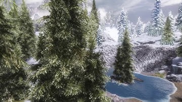 Real Rain on Enhanced Vanilla Tree: Skyrim Mod Test and Thunder sound