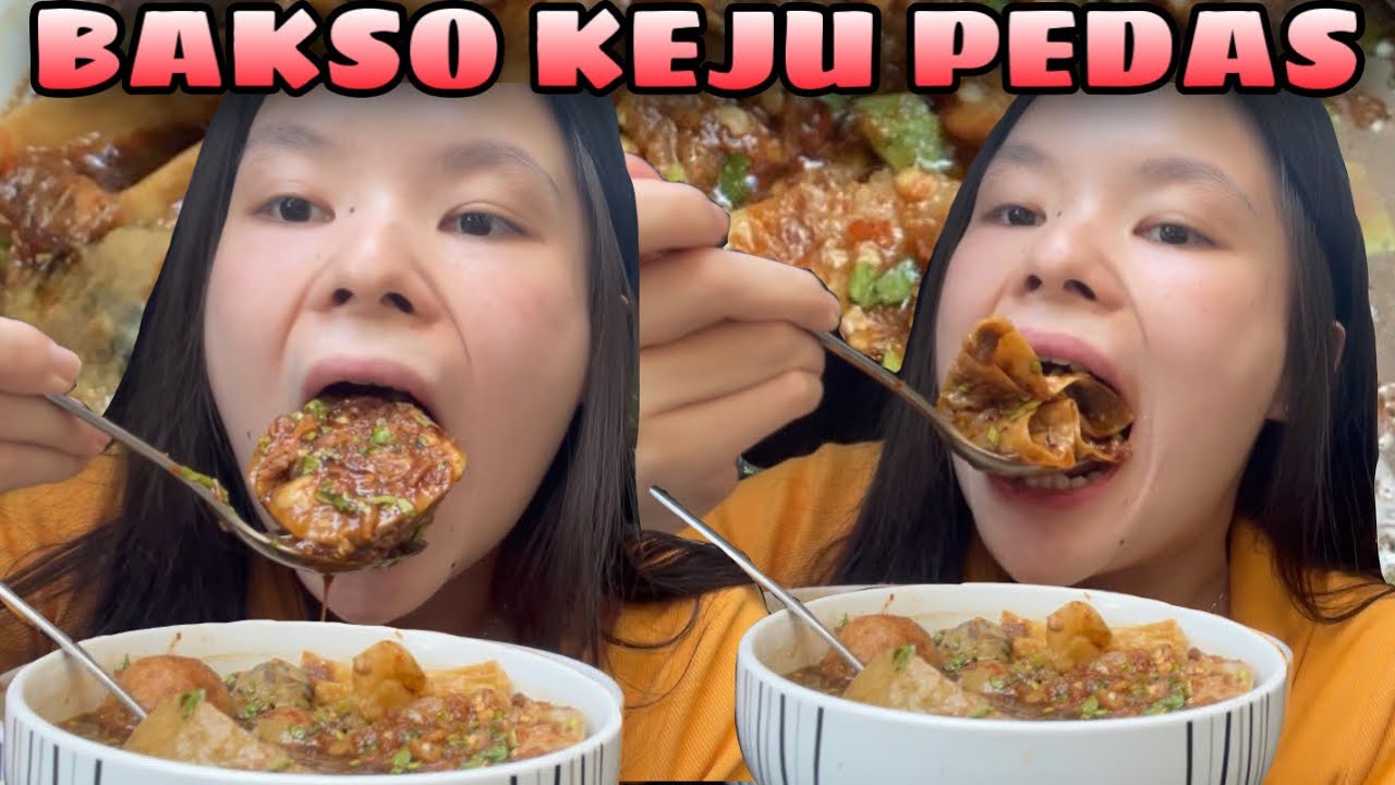 BAKSO KEJU PEDASNYA PEDES BANGETTT! JAMURNYA JUGA FULL!!!