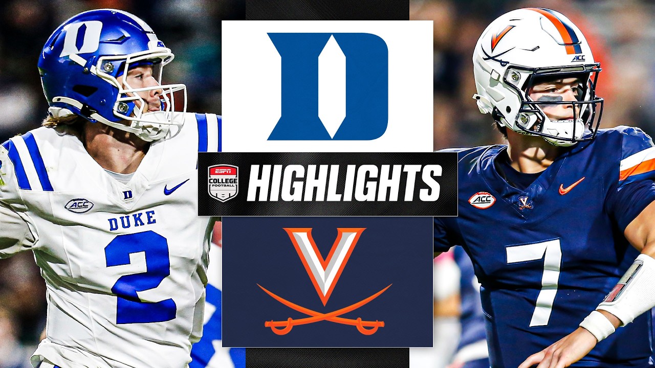 Duke Blue Devils vs. Virginia Cavaliers | Full Game Highlights | ESPN College Football
