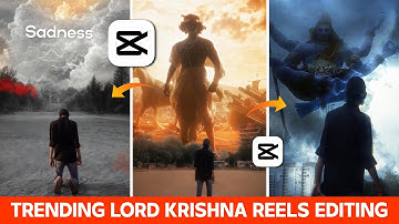 Instagram Trending New Lord Krishna Sky Changing Reels Editing Tutorial In Capcut || Capcut Editing