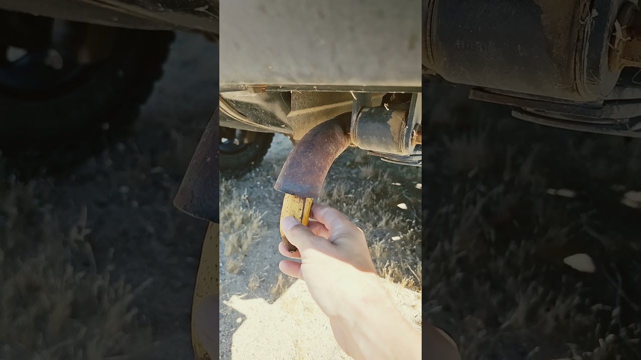 Банан в выхлопной трубе. Работает ли он?