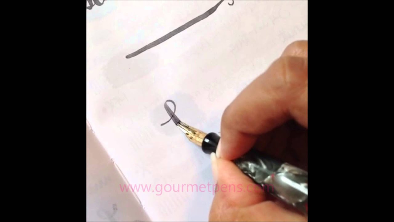 Waterman 94 & Factory Original Music Nib Writing Sample