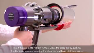 Dyson V10 - Svuotamento e pulizia del contenitore rifiuti - YouTube