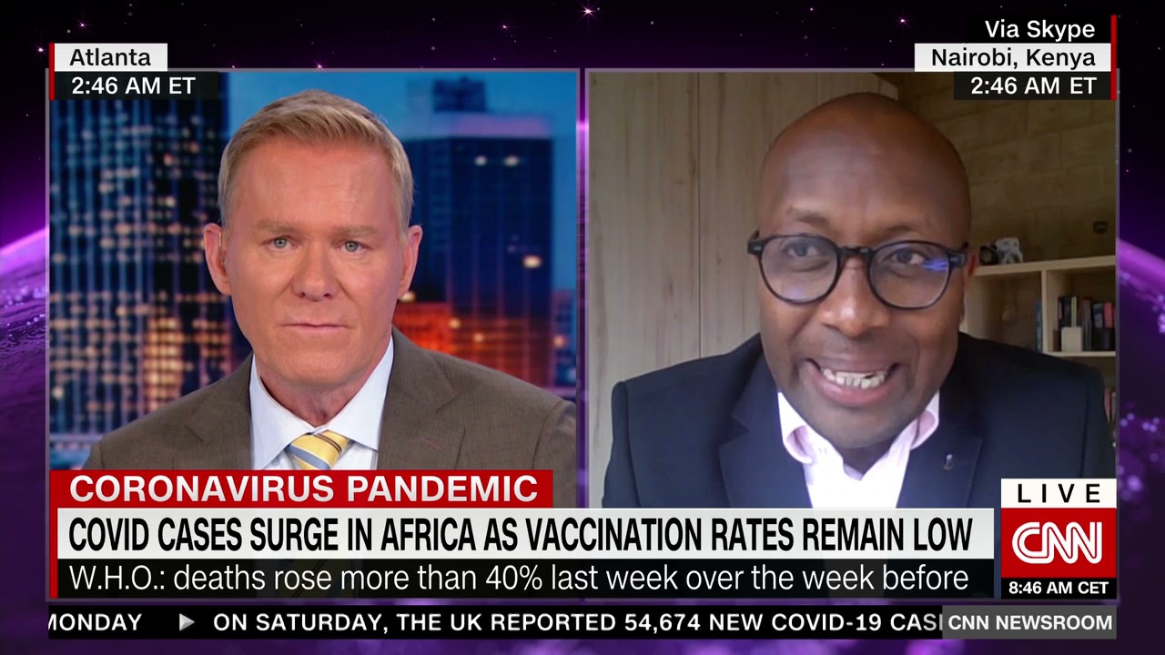 Amref Global CEO, Dr. Githinji Gitahi on CNN International advocating for 