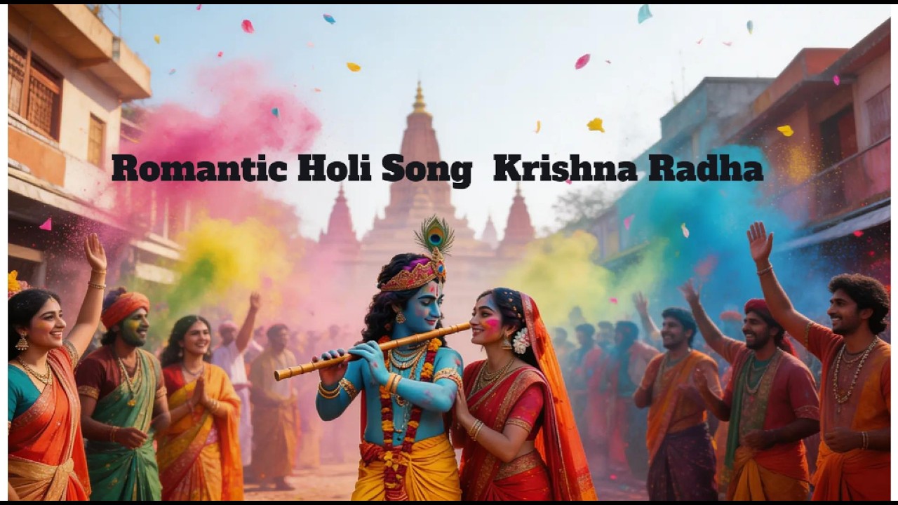 രാധയും കൃഷ്ണനും – ഹോളി ആഘോഷം🙏