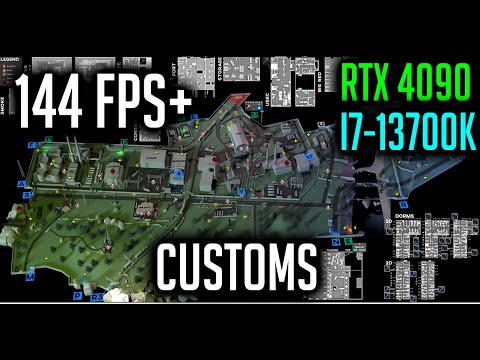 Escape from Tarkov [Customs] - RTX 4090 + I7-13700K FPS Benchmark