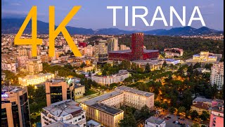 Tirana by Air. 4K/UHD