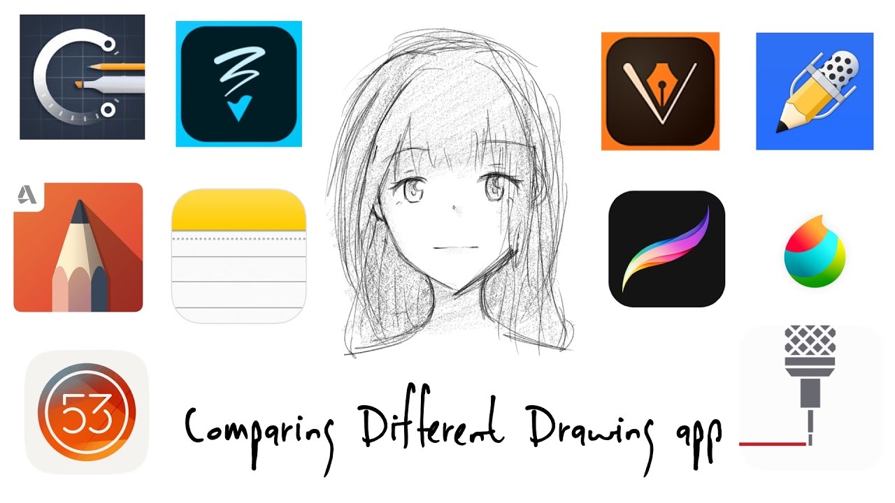 Comparing Different Drawing App IPad Pro 9 7 YouTube