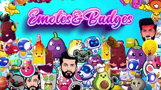Emotes and Badges on Fiverr Twitch Overlay Package