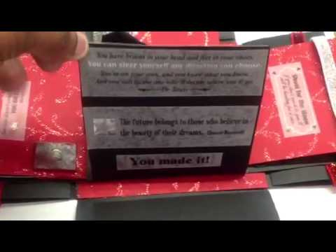 Graduation Explosion Box Red and Black By C.J. Album