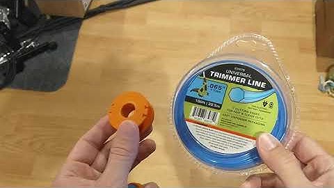 How to refill a Worx line trimmer spool the RIGHT WAY using cheap Harbor Freight trimmer line