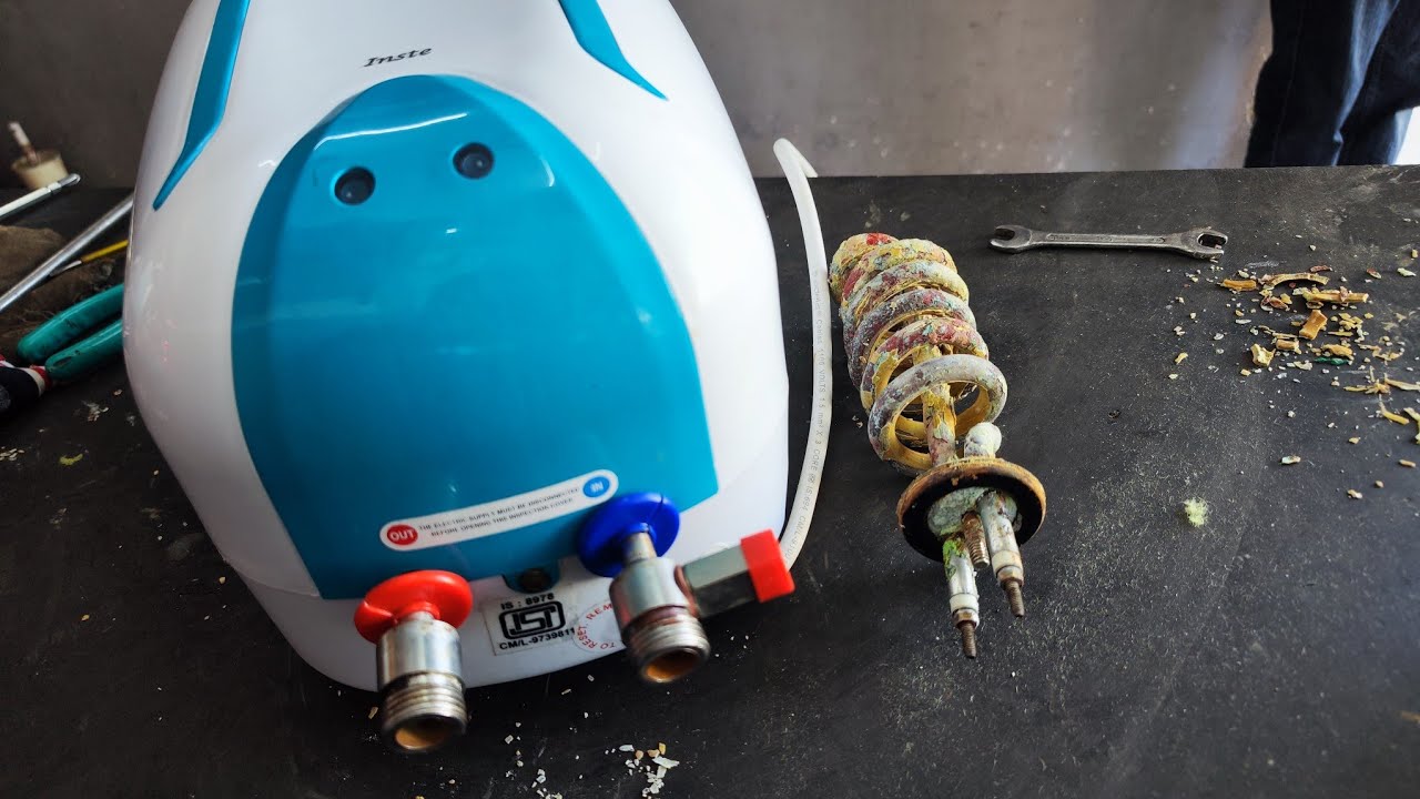 Geyser hitting element fitting geyser wiring connection