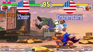 FT5 @sfiii3nr1: 12oser (US) vs Crazierstairs (US) [SF III 3rd Strike sfiii sf3 Fightcade] Apr 27